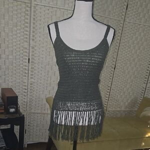 Women's Fringe Knit Top